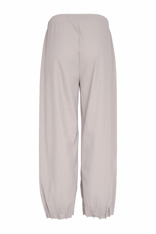 Naya NAS26230 Taupe Wide Leg Trousers by Naya soft lightweight fabric shop Naya at Dotique