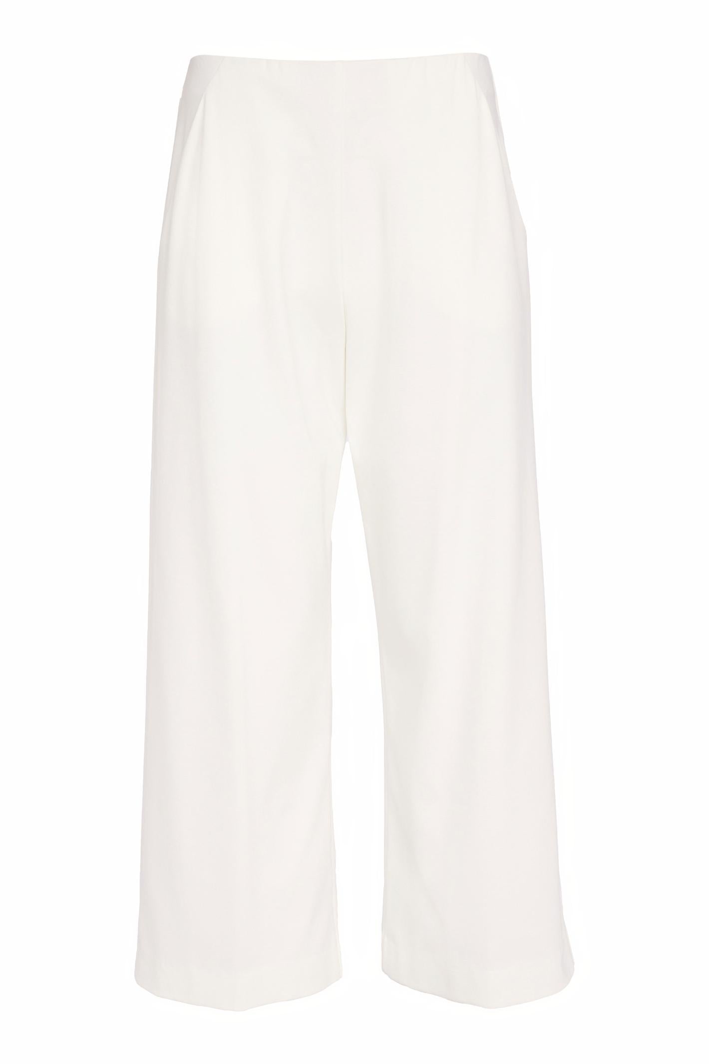Naya NAS26237 Cream Wide Leg Pull-On Trousers by Naya available to shop at Dotique in soft high-quality fabric