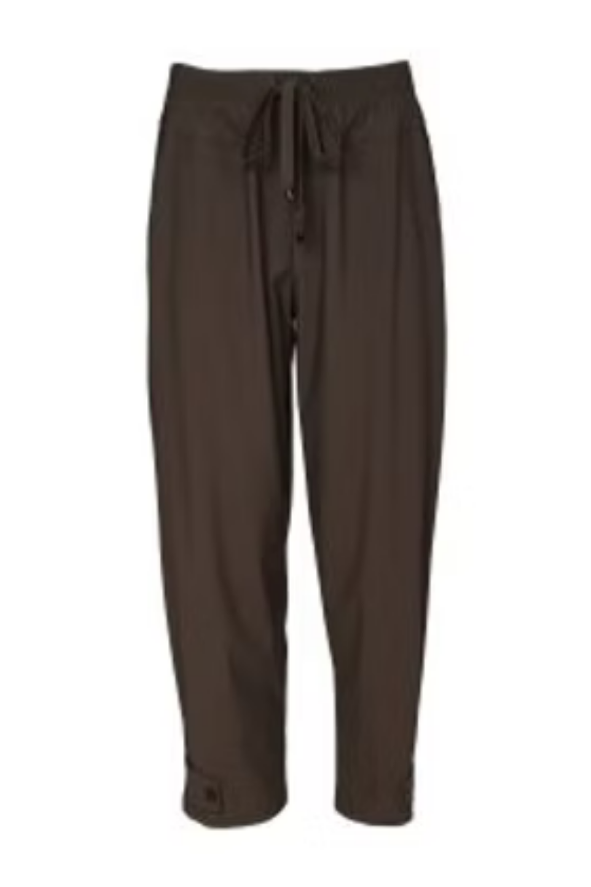 Naya NAW26116 Thyme Green Drawstring Trouser With Tab At Hem