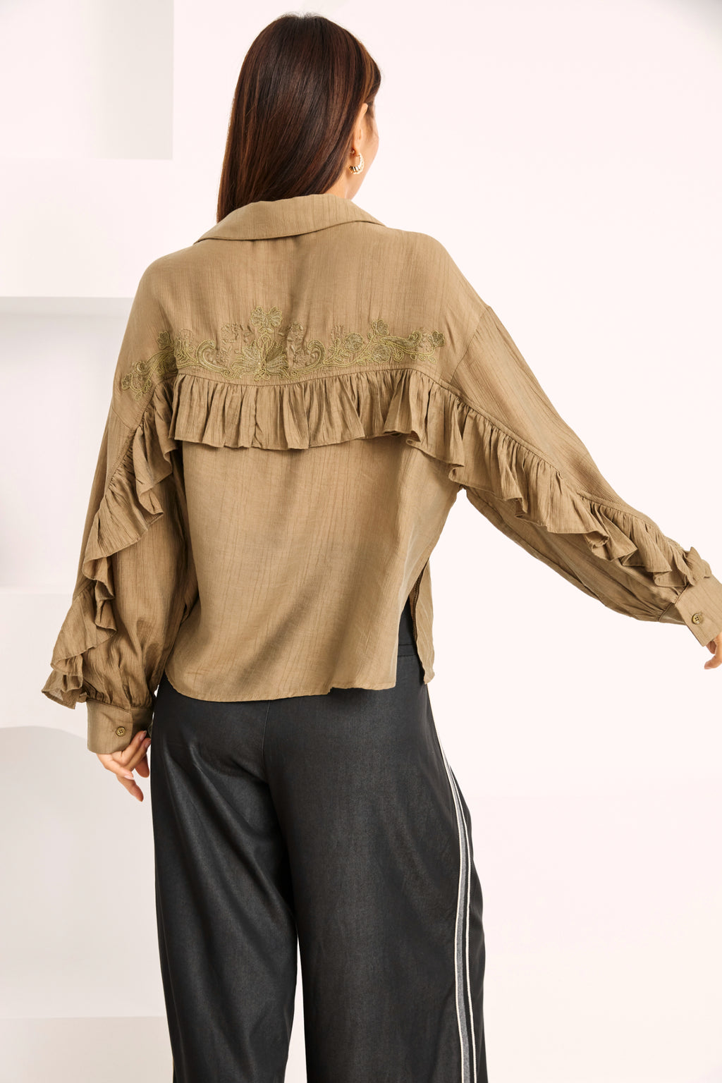 NKN Nekane NI.DIRI Viscose Shirt With Embroidered Back