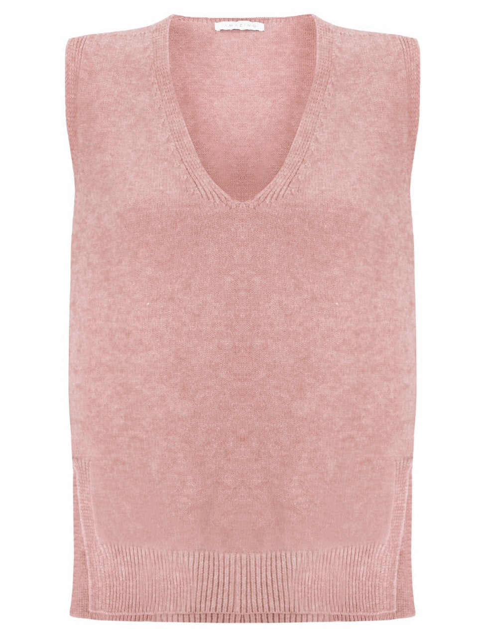 Amazing Woman Pixie V Neck Knitted Tank Jumper (Various Colours)