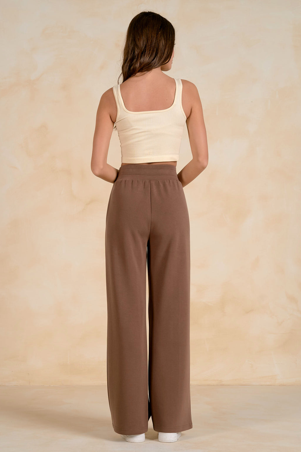 Elan SC2771 Elastic Waist Pants Light Brown