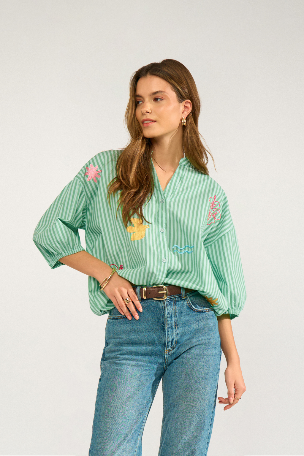 Numph 706842 Nuseanne Shirt Absinthe Green