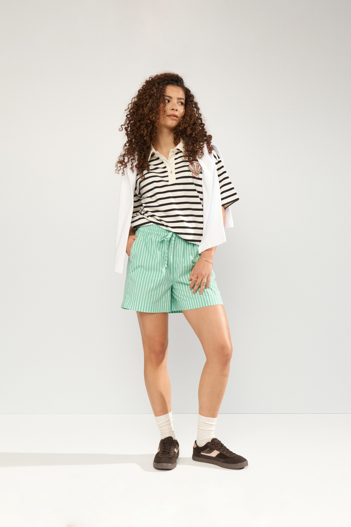 Numph 706843 Nuseanne Shorts Absinthe Green