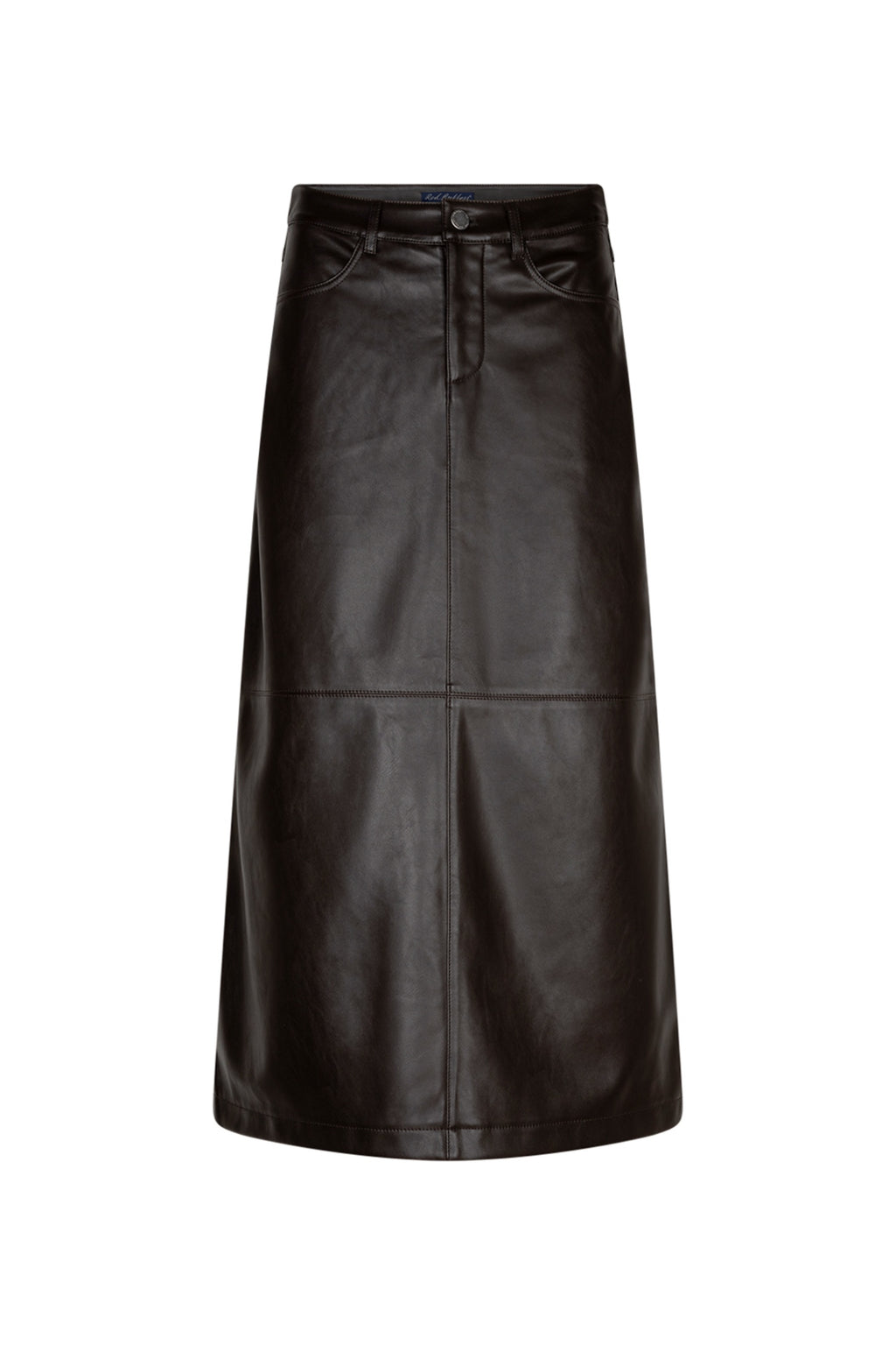 Red Button SRB5078 Alina Faux Leather Skirt Espresso
