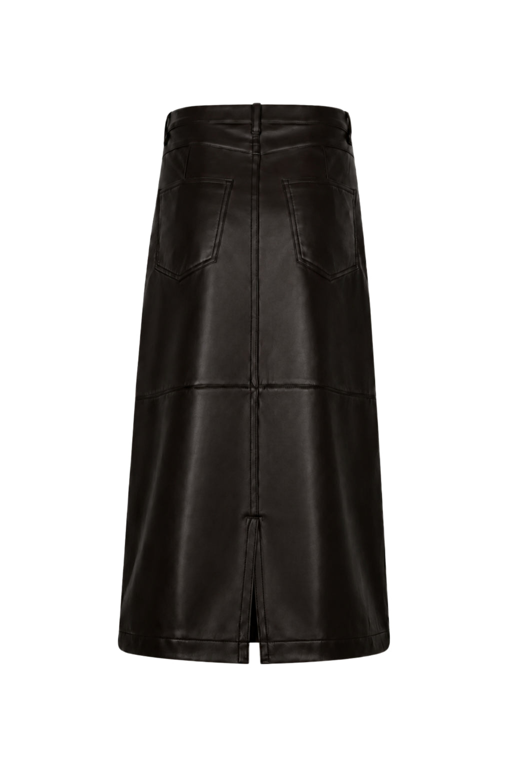 Red Button SRB5078 Alina Faux Leather Skirt Espresso