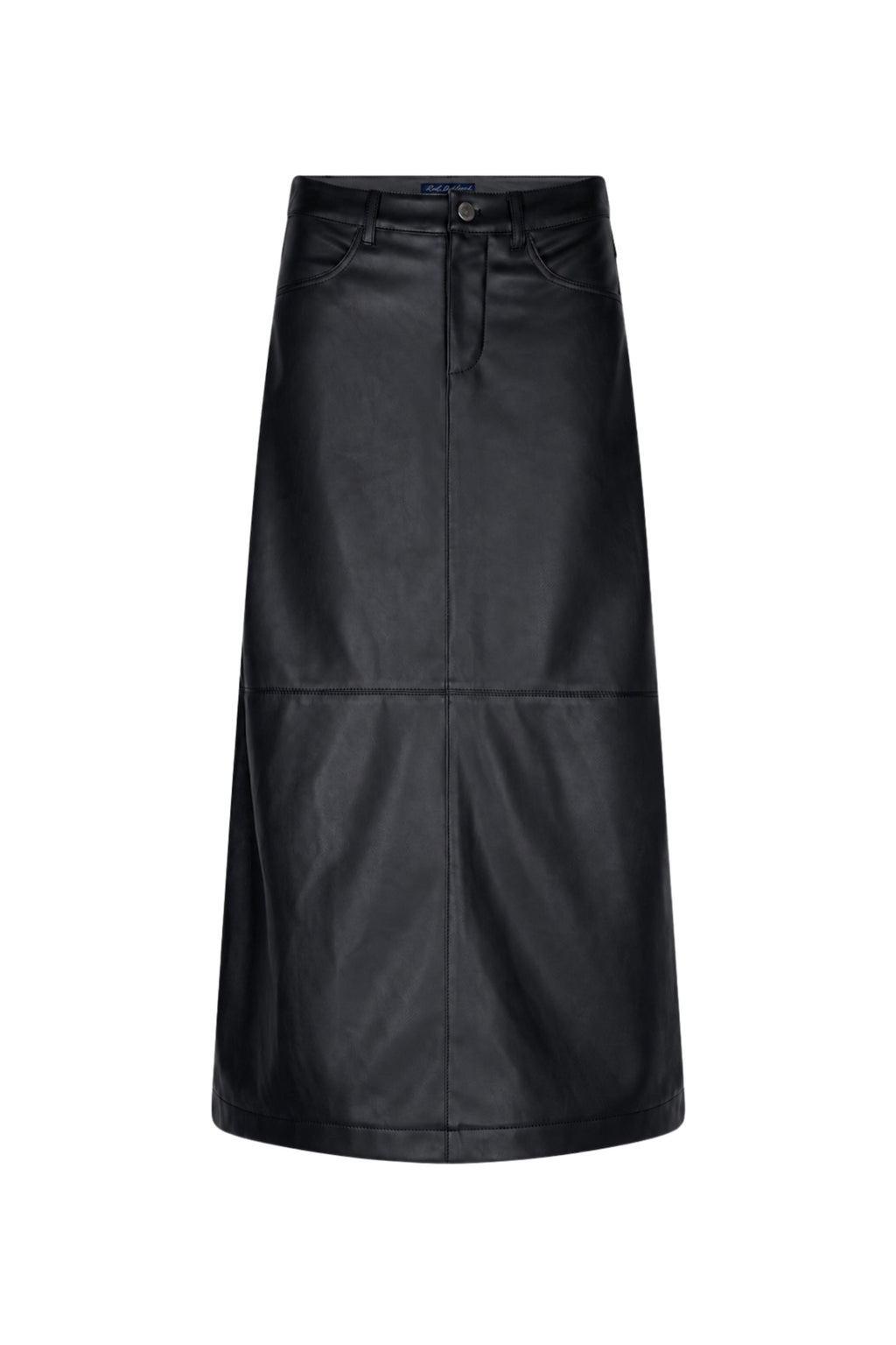 Red Button SRB5078 Alina Faux Leather Skirt Black