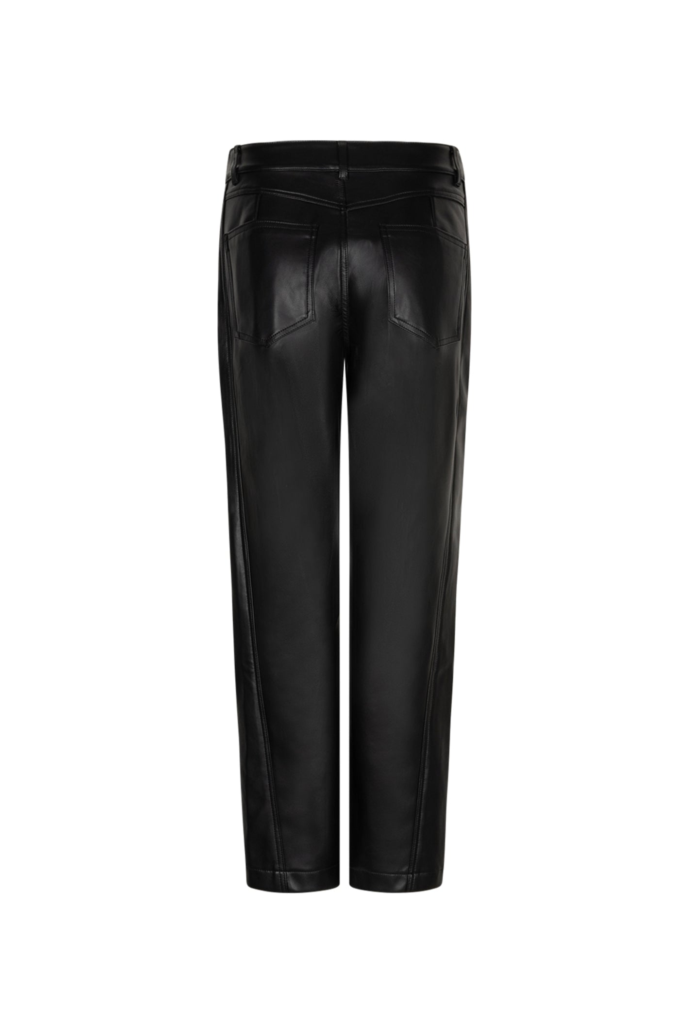 Red Button SRB5079 Caitlina Faux Leather Trousers Black L28