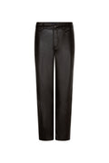 Red Button SRB5079 Caitlina Faux Leather Trousers Espresso L28