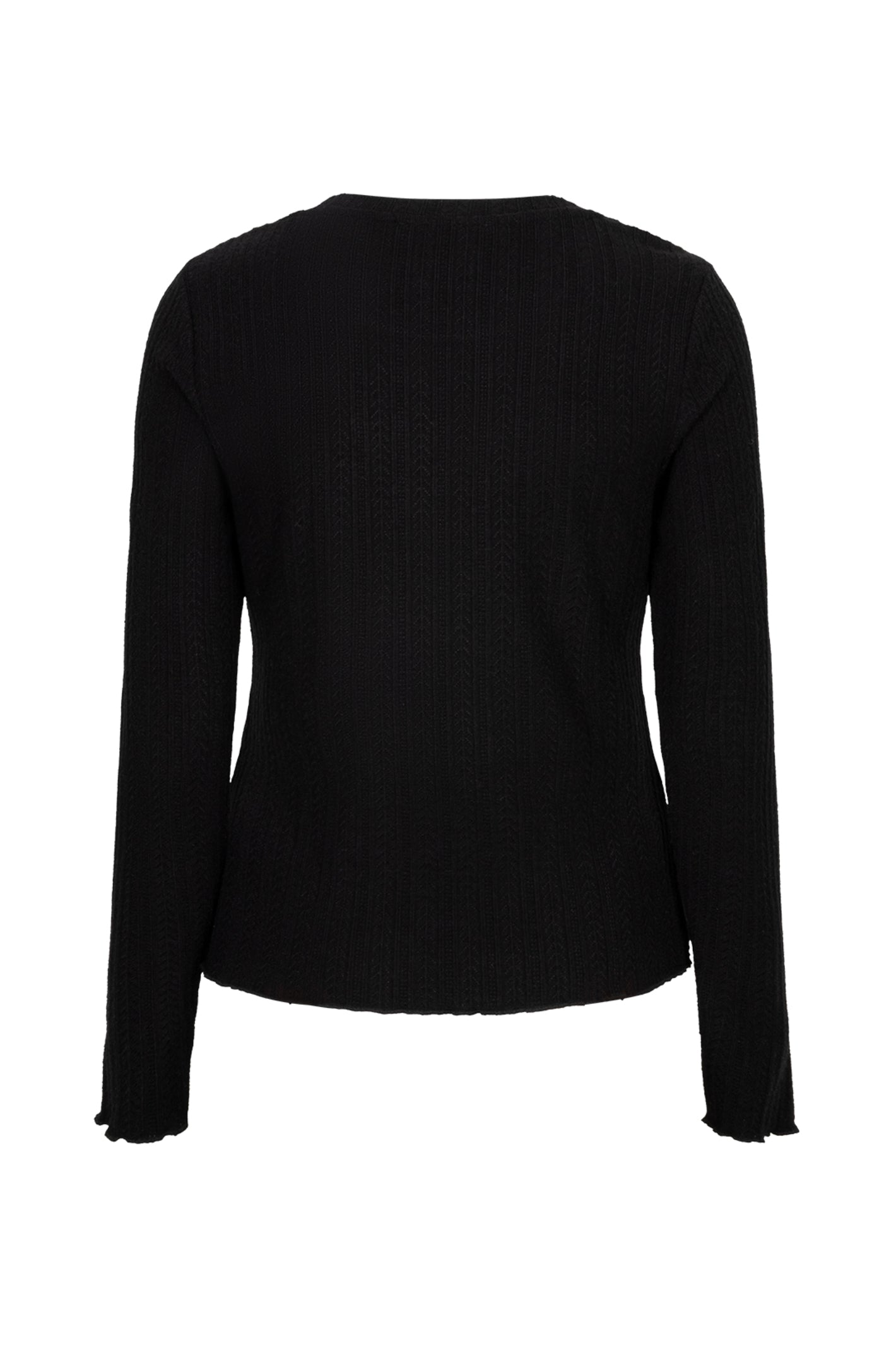 Red Button SRB5162 Top Fine Knit Black