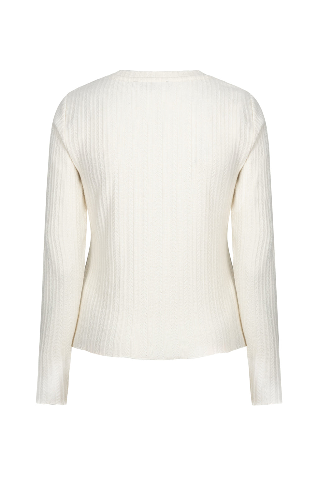 Red Button SRB5162 Top Fine Knit Off White-Ecru