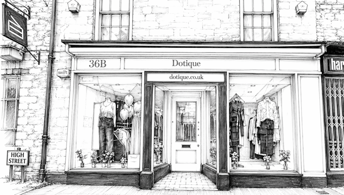 Witney shopfront illustration