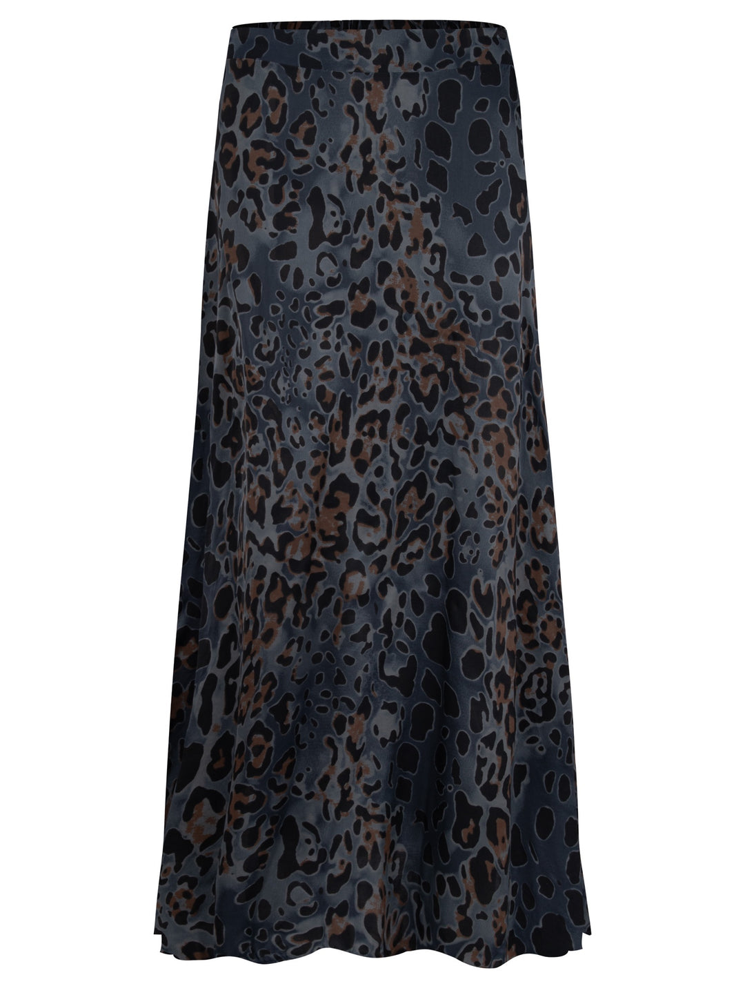 Amazing Woman Simmy Charcoal Grey Leopard Skirt