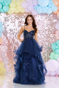 TIFFANYs navy prom dress Beth