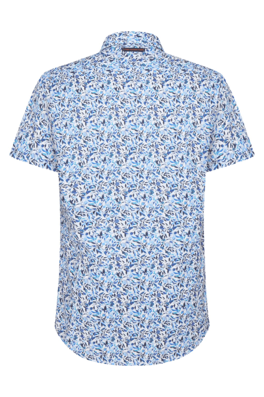 A Fish Named Fred 31.053 Short Sleeve Men's Shirt Citrus - Cobalt - Dotique