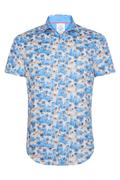 A Fish Named Fred 31.062 Short Sleeve Men's Shirt Oasis Cobalt - Dotique