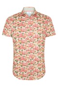 A Fish Named Fred 31.062 Short Sleeve Men's Shirt Oasis Rose Pink - Dotique