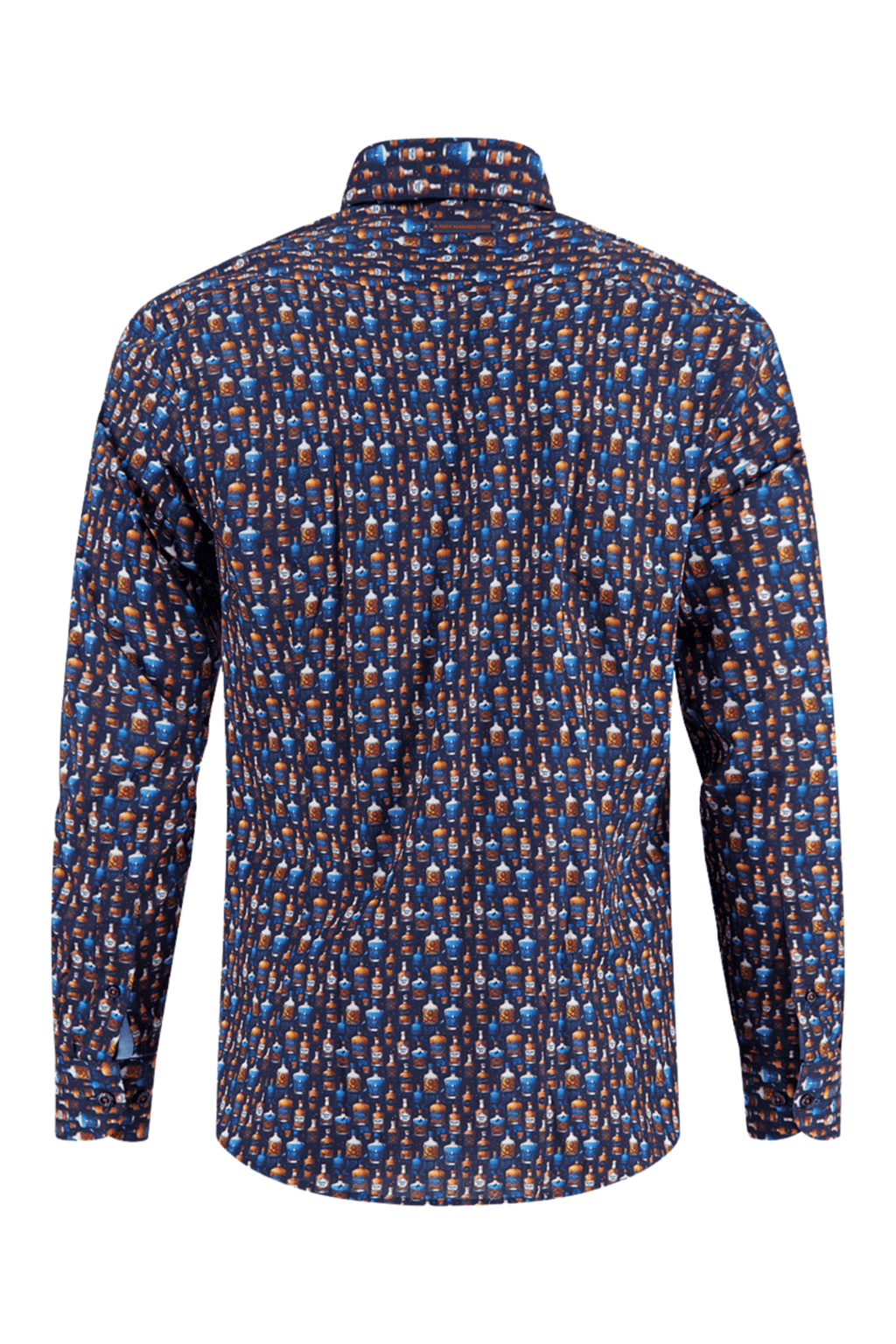 Patterned shirt on a white background