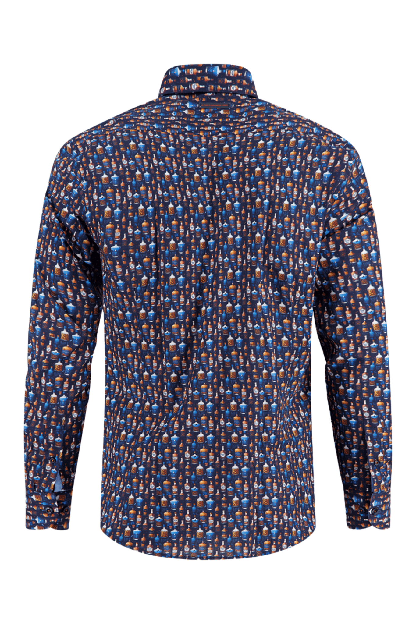 Patterned shirt on a white background
