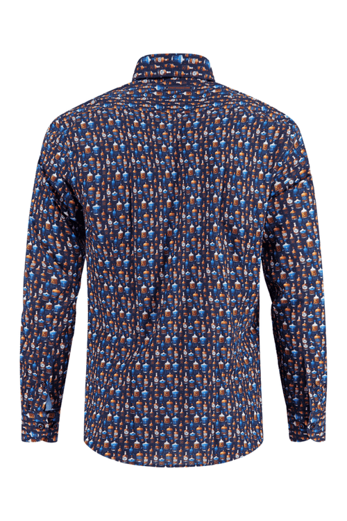 Patterned shirt on a white background