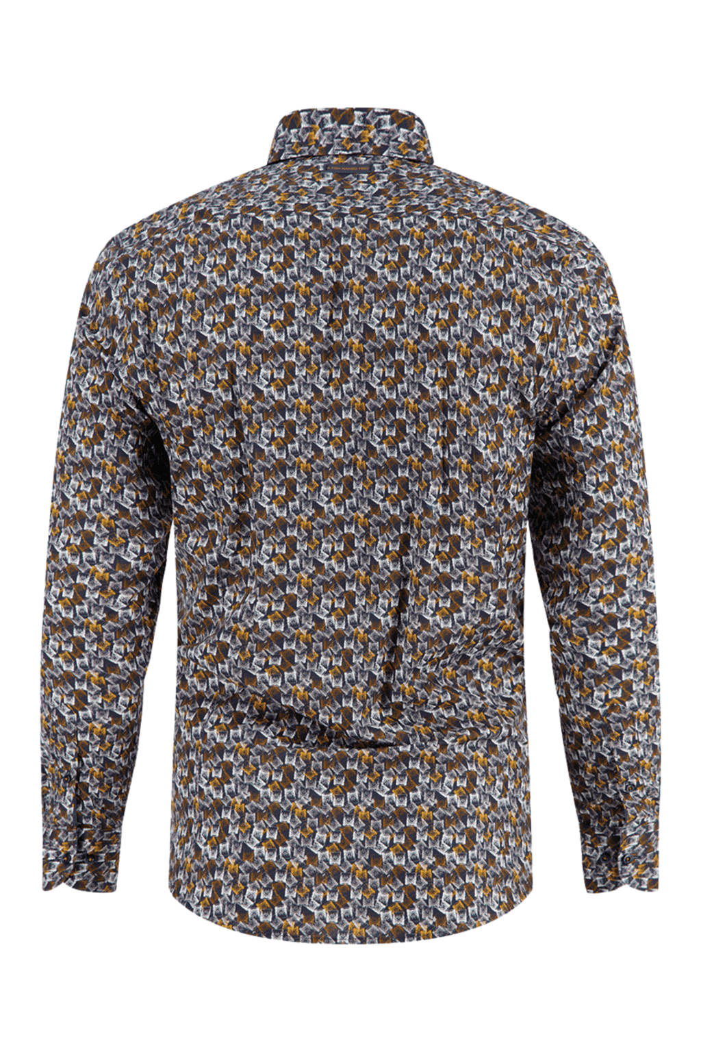 Whisky patterned men's shirt on a white background. Shop now at Dotique