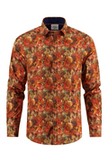 A Fish Named Fred 32.018 Men's Shirt Musical Mess Burnt Orange