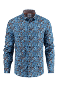 A Fish Named Fred 32.019 Shirt Watercolor Highland Jeans Blue. Shop now at Dotique