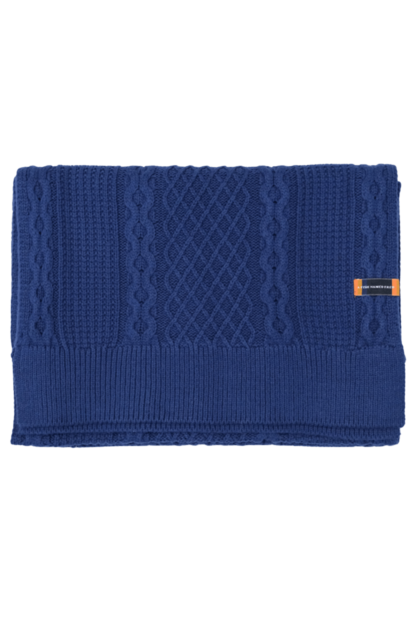 A Fish Named Fred 32.28 Men's Scarf Cable Classic Blue