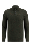 A Fish Named Fred 32.504 Men's Jumper Knitted Hedge Green. Shop now at Dotique