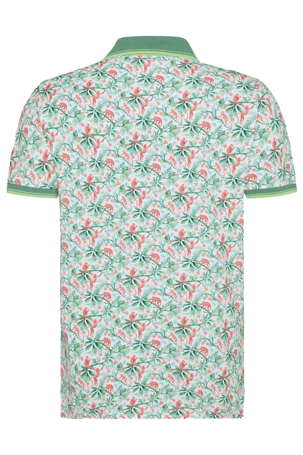 A Fish Named Fred Men's Polo Shirt 31.302 Light Green Monkey - Dotique