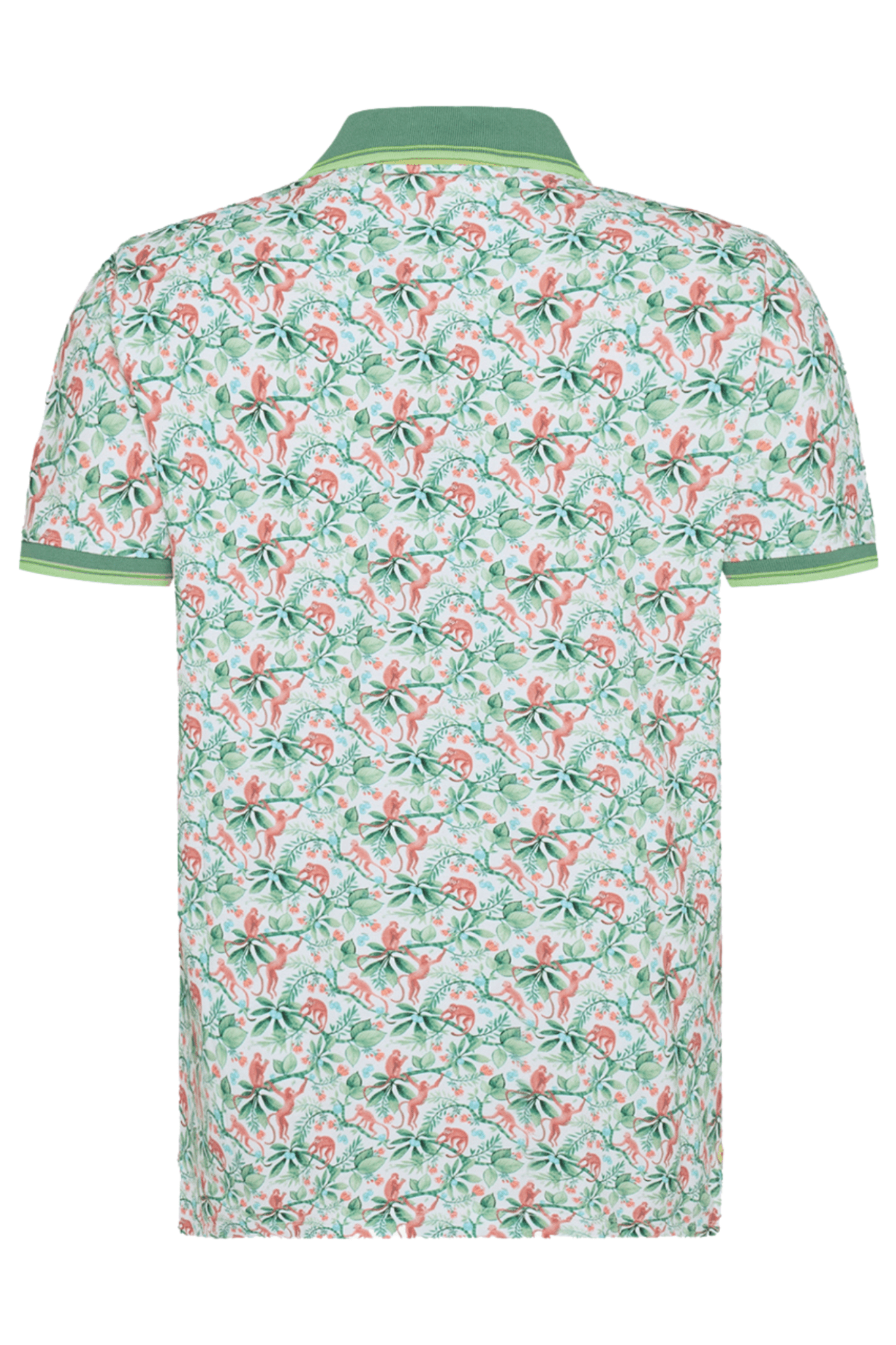 A Fish Named Fred Men's Polo Shirt 31.302 Light Green Monkey - Dotique