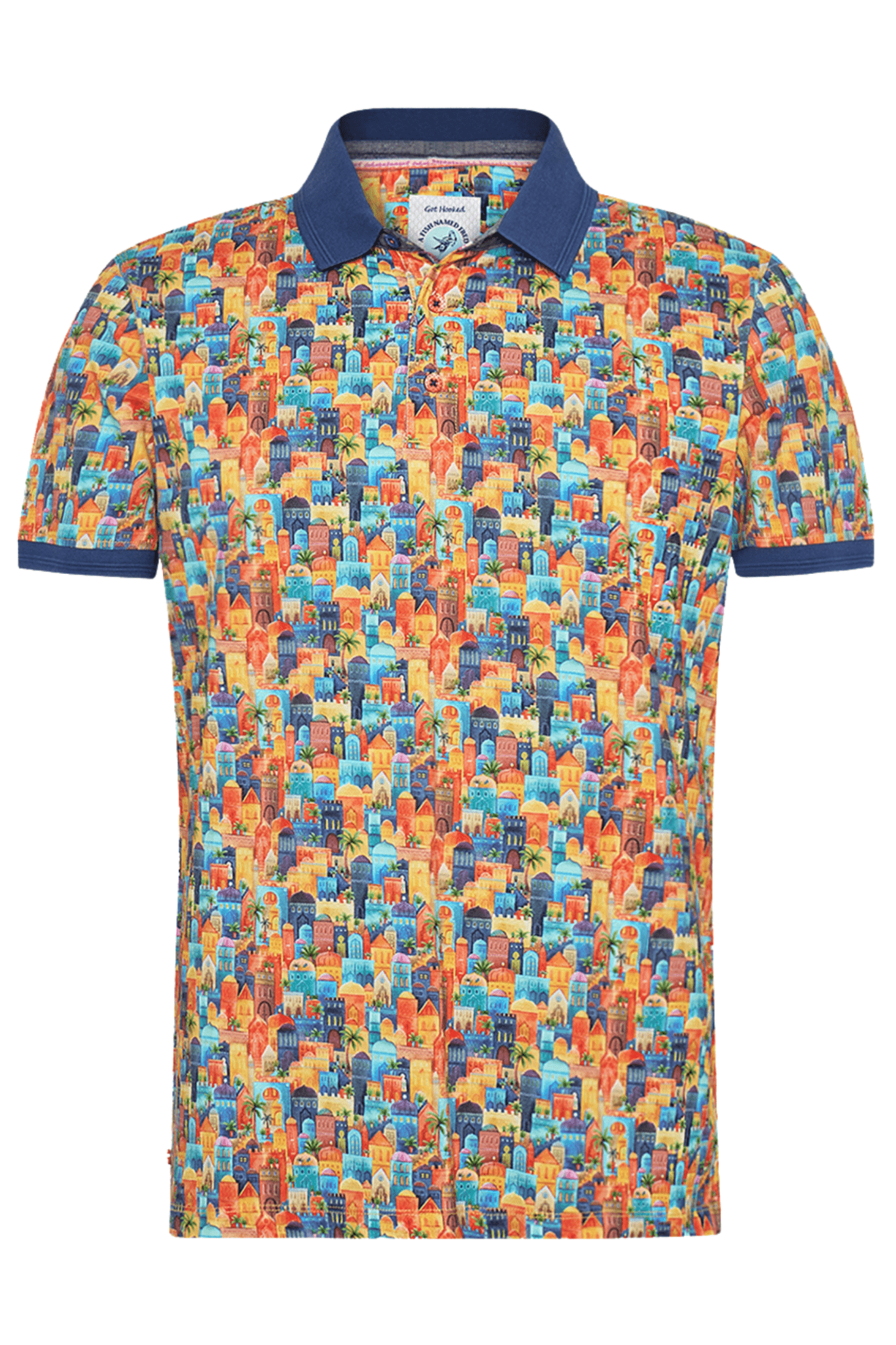 A Fish Named Fred Men's Polo Shirt 31.305 Multicolour All Colour Town - Dotique