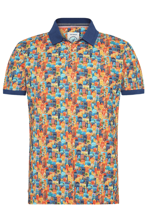 A Fish Named Fred Men's Polo Shirt 31.305 Multicolour All Colour Town - Dotique
