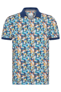 A Fish Named Fred Men's Polo Shirt 31.305 Multicolour Blue Town - Dotique