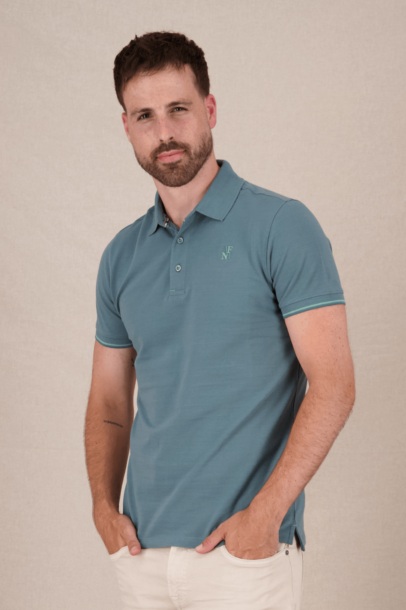 A Fish Named Fred Men's Polo Shirt Forest Green 99.3001 - Dotique