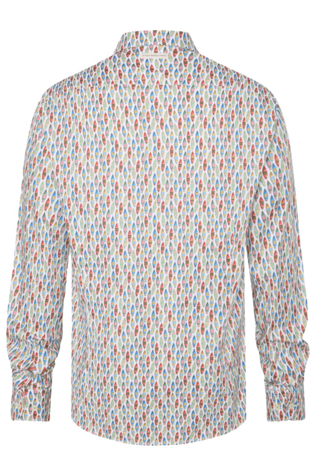 A Fish Named Fred Men's Shirt Boat - Multi Colour Green 31.017