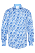 A Fish Named Fred Men's Shirt Fish - Cobalt 31.016