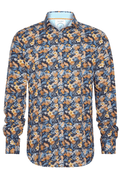 A Fish Named Fred Men's Shirt Floral - Navy 31.015