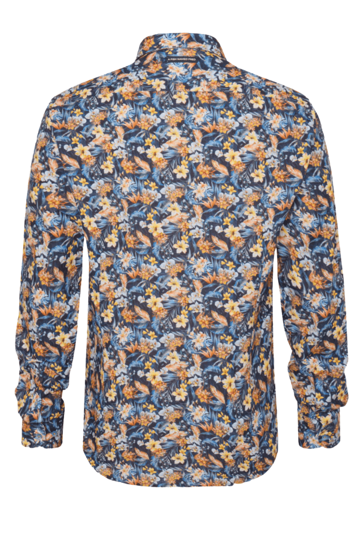 A Fish Named Fred Men's Shirt Floral - Navy 31.015