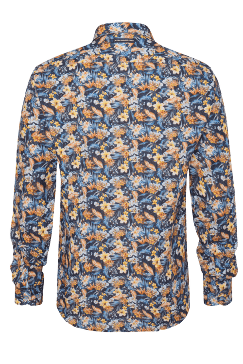 A Fish Named Fred Men's Shirt Floral - Navy 31.015