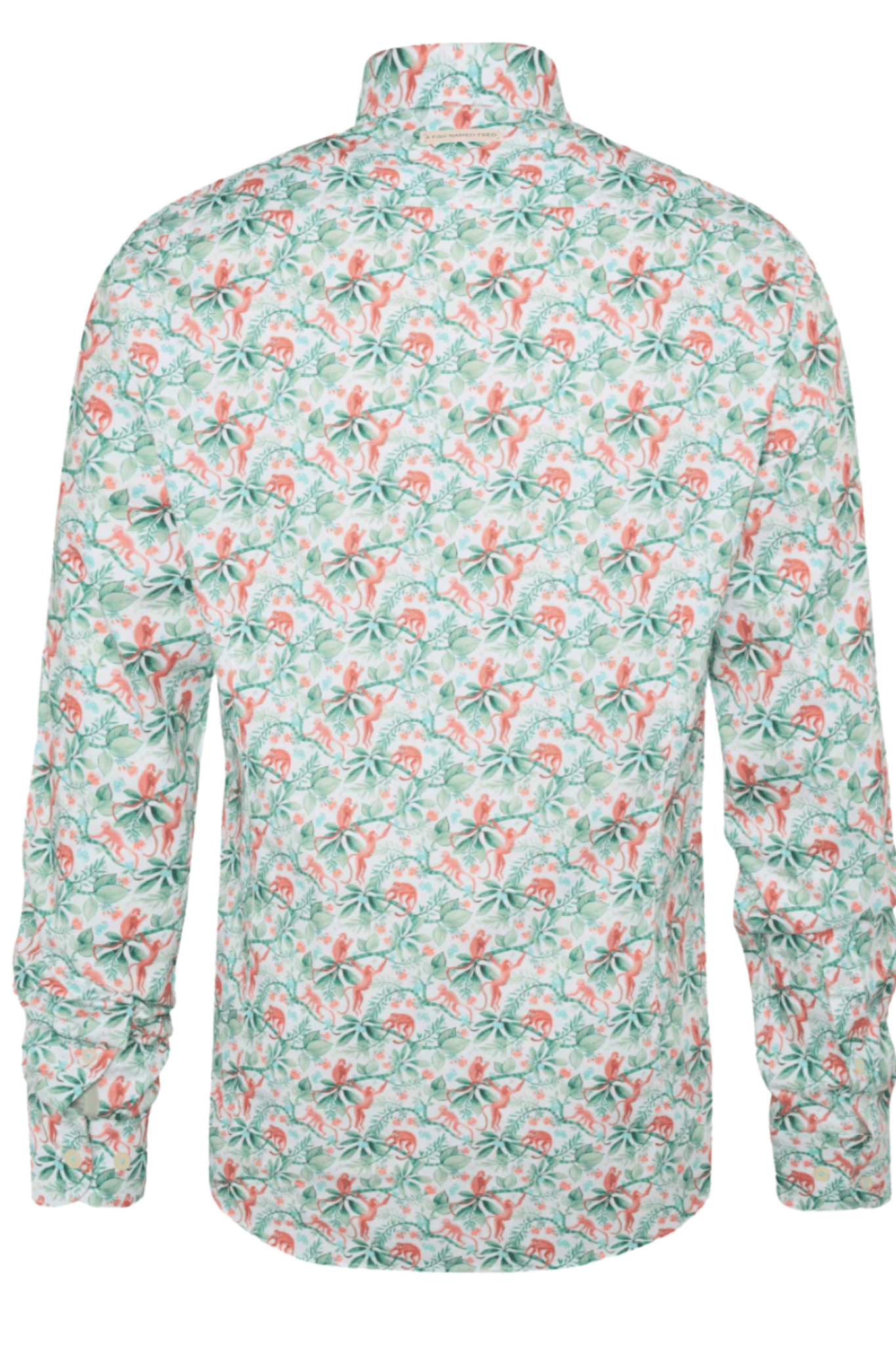A Fish Named Fred Men's Shirt Monkey - Light Green 31.010