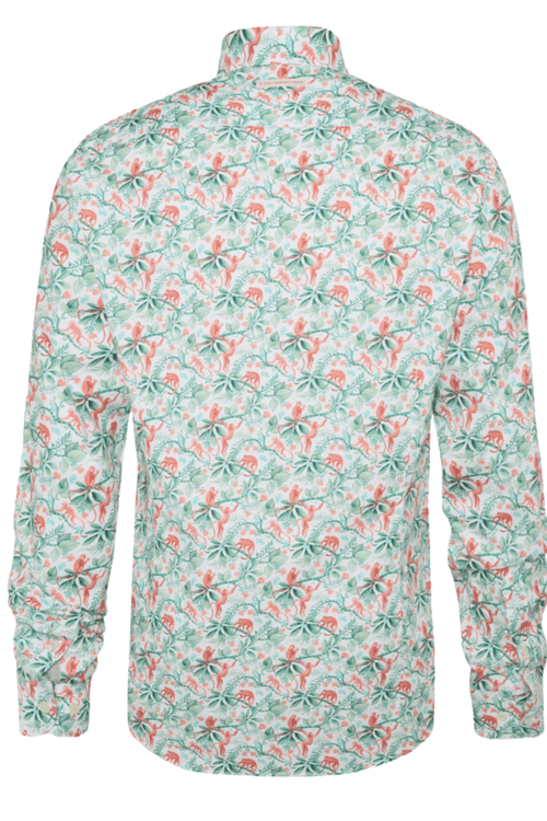 A Fish Named Fred Men's Shirt Monkey - Light Green 31.010