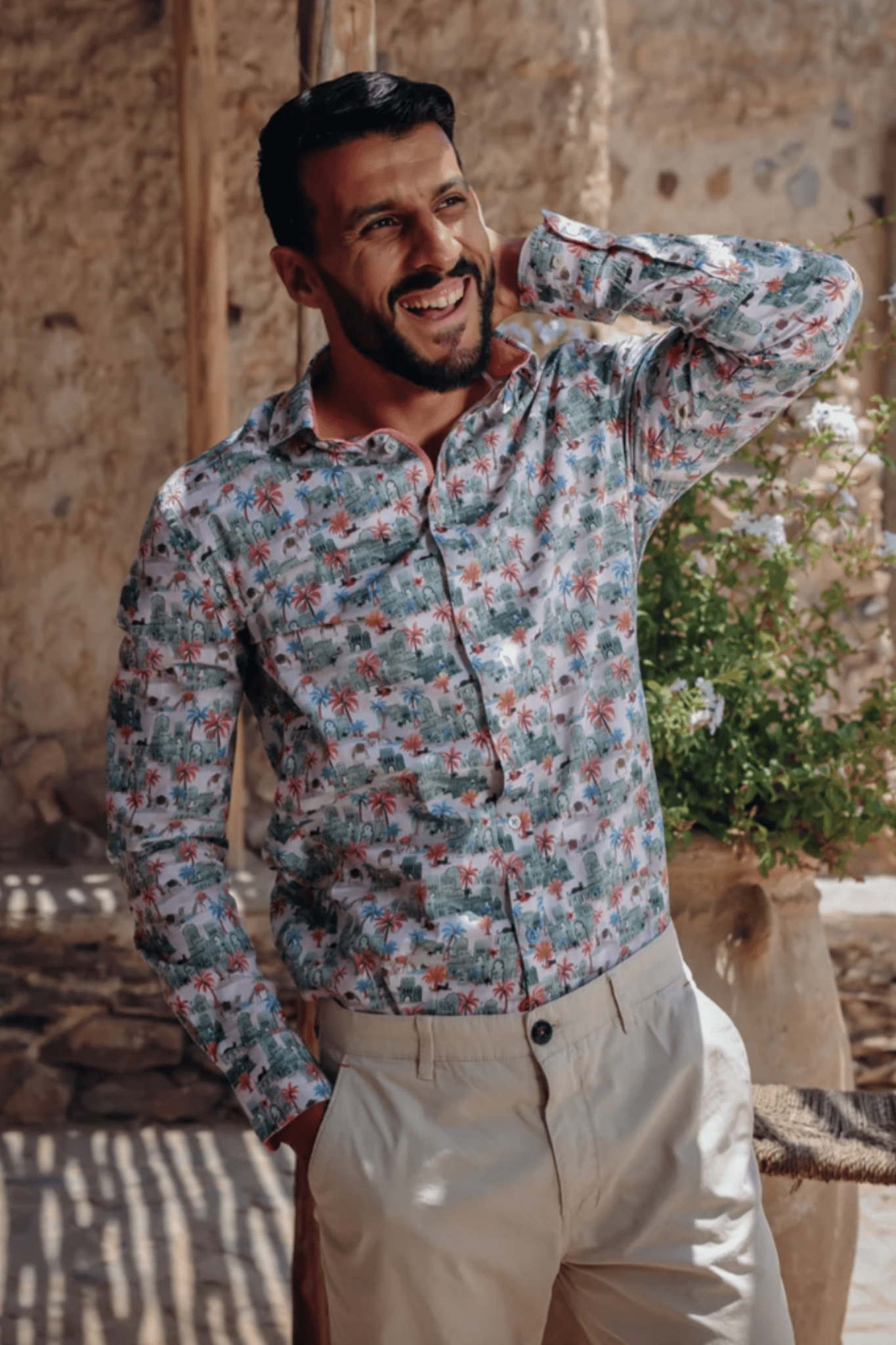 A Fish Named Fred Men's Shirt Oasis - Light Green 31.012