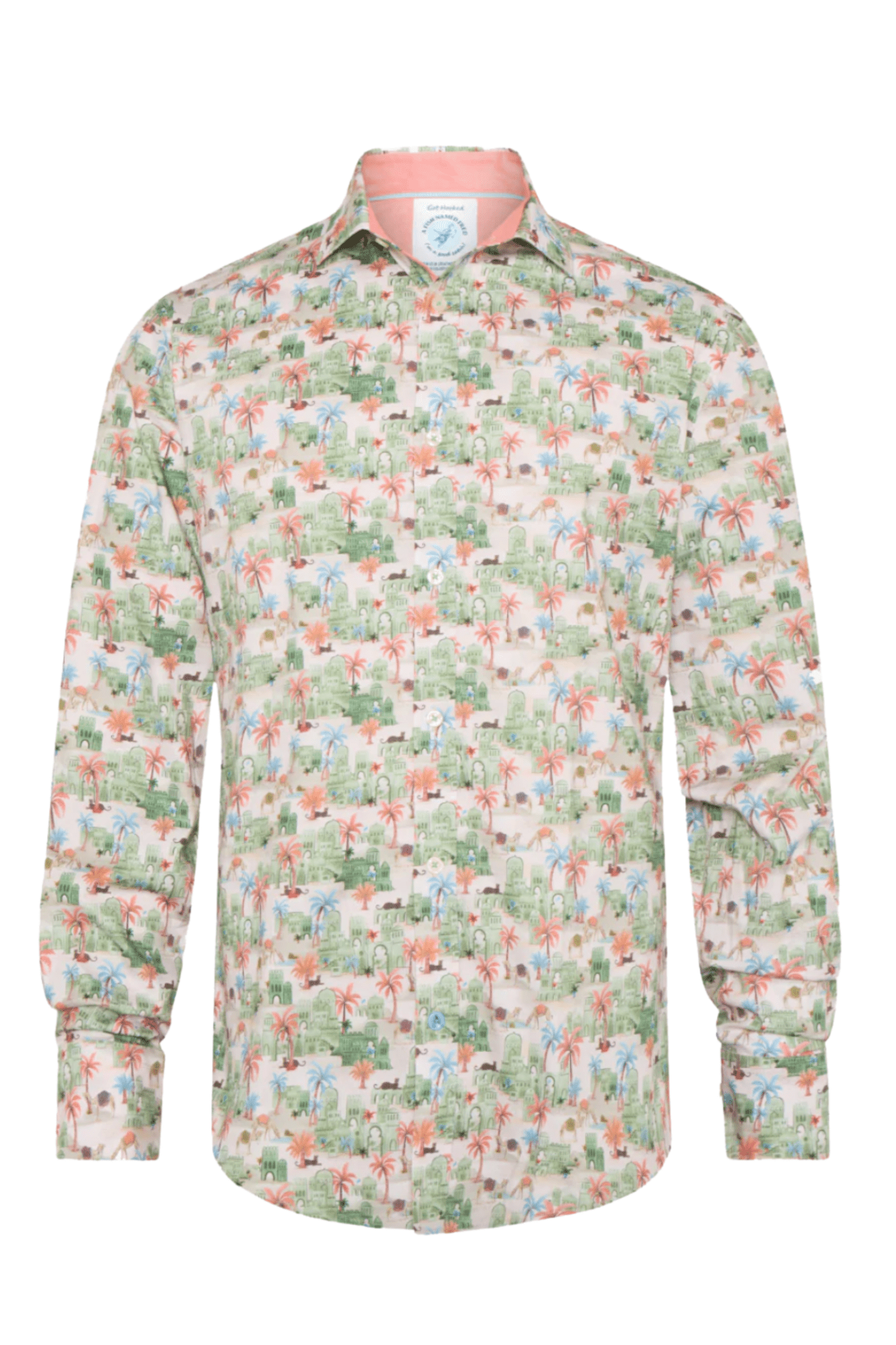 A Fish Named Fred Men's Shirt Oasis - Light Green 31.012