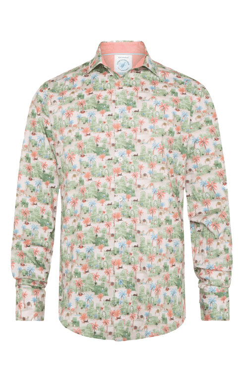 A Fish Named Fred Men's Shirt Oasis - Light Green 31.012