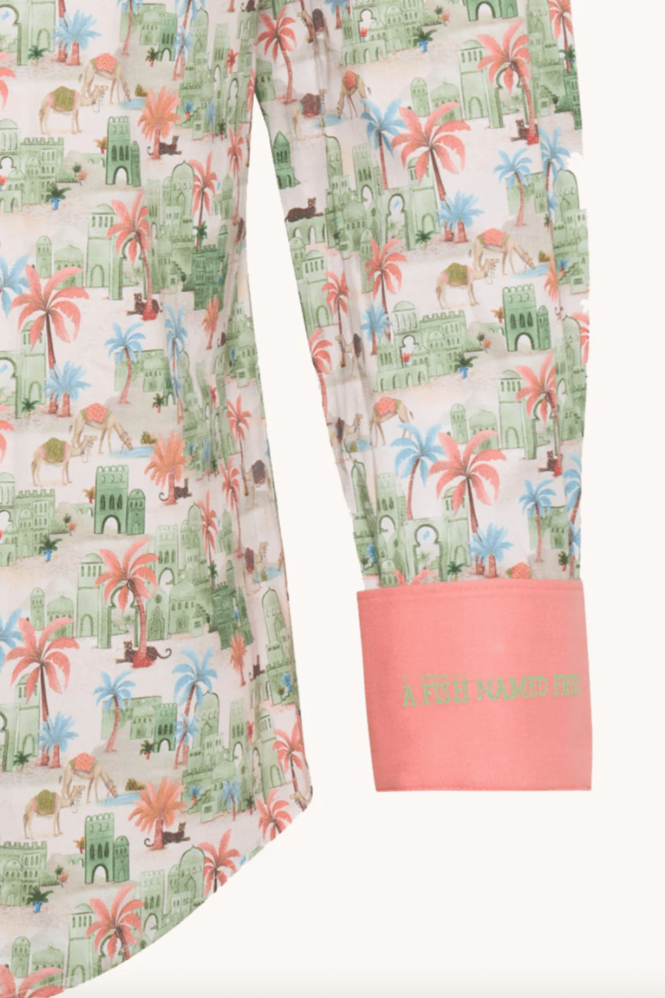 A Fish Named Fred Men's Shirt Oasis - Light Green 31.012