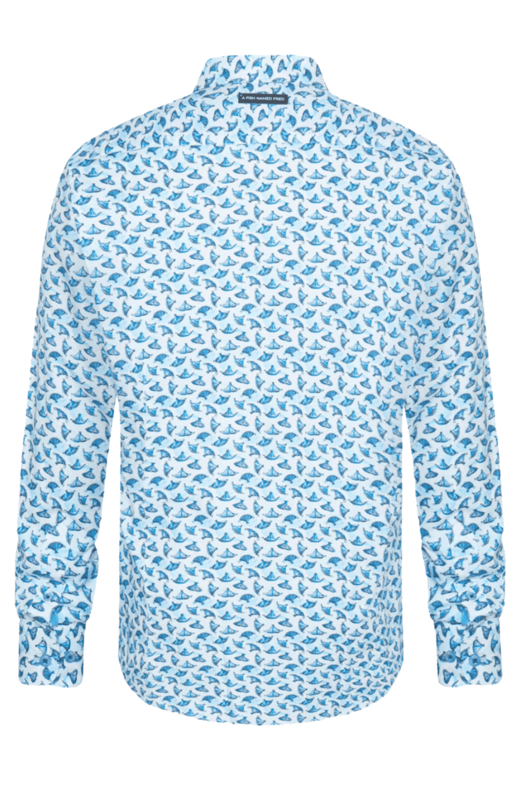 A Fish Named Fred Men’s Shirt Tajine Light Blue 31.001