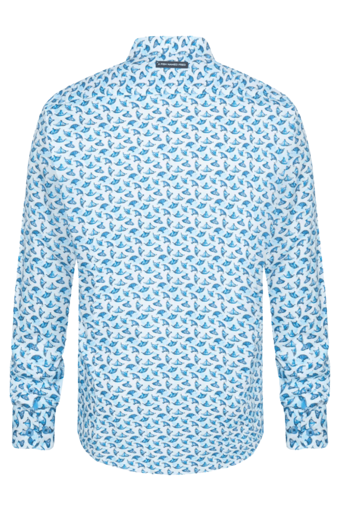 A Fish Named Fred Men’s Shirt Tajine Light Blue 31.001