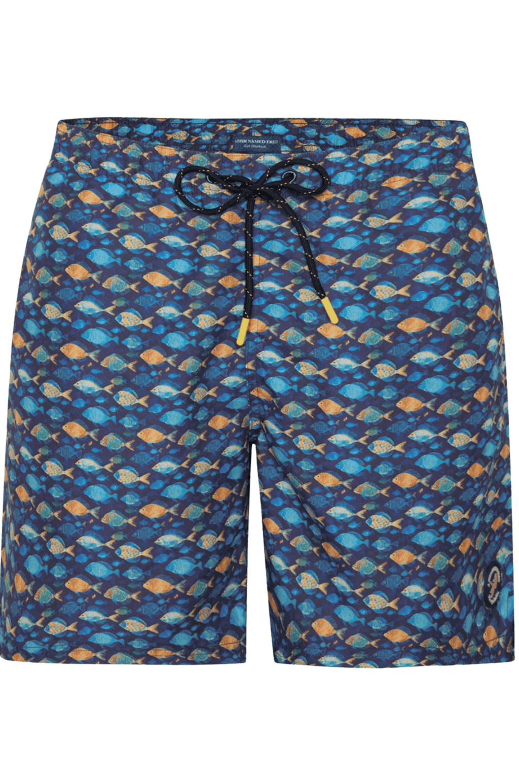 A Fish Named Fred Men’s Swimshort Navy Fish - 31.256- Dotique