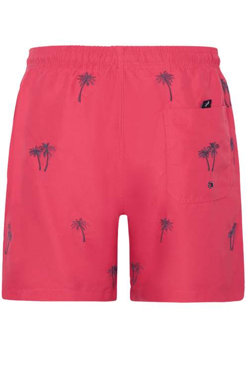 A Fish Named Fred Men's Swimshort Palm Tree - Bright Pink 31.250 Dotique